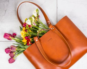 Leather bag, leather handbag, brown leather bag, leather tote, shoulder bag, leather purse, leather tote bag, leather shoulder bag