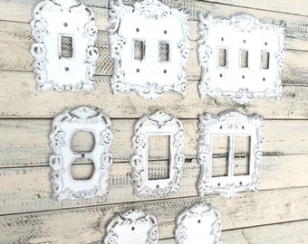 Light Switch Cover, Light Switchplates, Switch Cover, Lightswitch Cover, Light Switch Cover Plates, Shabby Chic, Custom Light Switch Cover