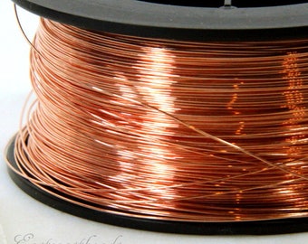 Copper Wire, 24 Gauge, Dead Soft, Solid Copper Wire, Jewelry Quality Copper Wire, Jewelry Wire Wrapping, High, Sold in 50 Ft. Length, 010