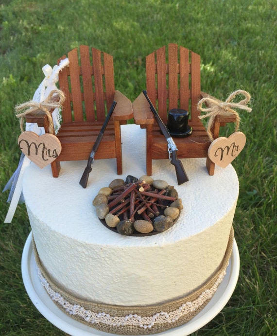Rustic Hunting Wedding Cake Toppers Topper Cabin Chairs Hunter Camo Rustic Hunting Wedding Cake Toppers Topper Cabin Chairs Hunter Camo