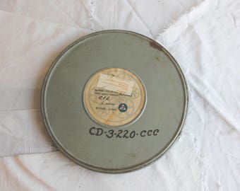 Vintage Metal Film Reel Storage Cans (various sizes)