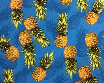 Tropical Hawaiian Print in Cotton (Bulk Yardage available)