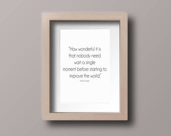Anne Frank quote digital print