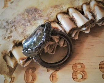 Smoky Quartz Electroformed Ring