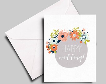 happy wedding card for a special couple, friend