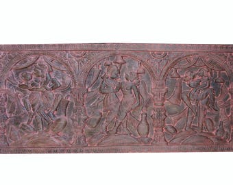 Vintage Headboard Handcarved Kamasutra Moment Of Ecstasy Shabby Chic Bohemian Eclectic Interior Decor