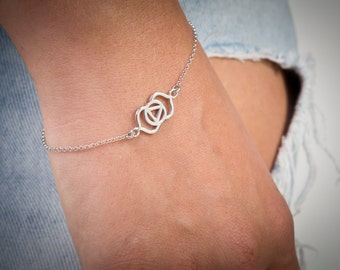 Third Eye Chakra, Silver Chakra, Yoga Bracelet, Gold Yoga