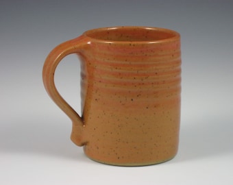 Glossy Coral/Orange Large Mug
