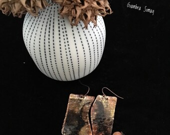 Vintage earrings Mona Lisa