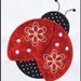 INSTANT DOWNLOAD Pretty Ladybug Applique and Fill designs