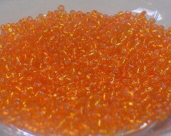 glass bead ORANGE/2 mm/0.5 oz/one bag buy 1 get 1 free...