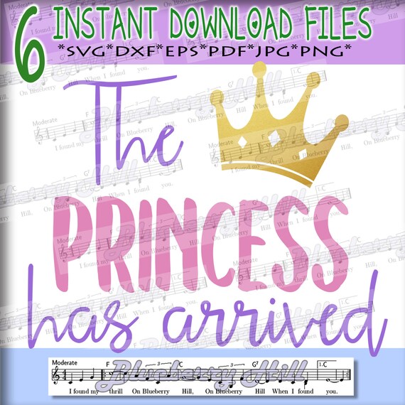Download The Princess Has Arrived SVG Baby girl svg Cut File