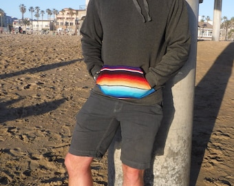 Hoodie sweatshirt with Serape detail