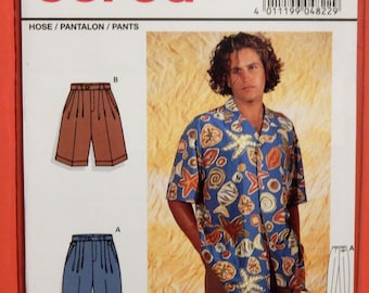 Burda 4822 Pleated pants and shorts pattern Uncut Sizes 36 - 46