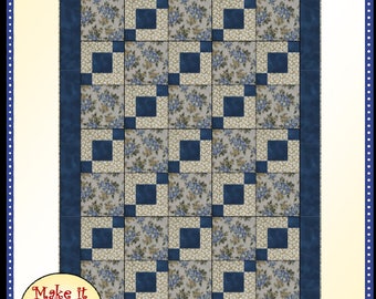 Downloadable Stepping Stones Quilt Pattern Easy 3 Yard Design