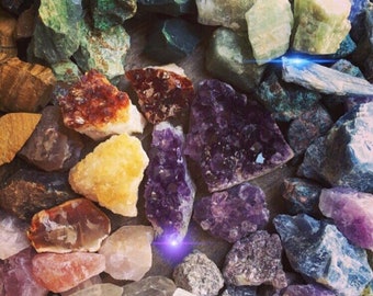 Create Your Own Crystal Set Crystal Collection Crystal Kit Raw Crystal Heal Crystal and Stone Bohemian Decor Personalized Gift Set