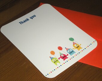 Monster Thank you notes - Set of 12