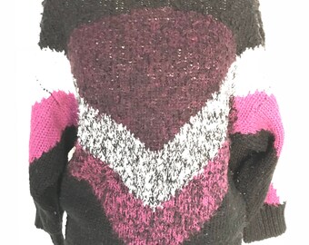 80's Chevron Striped Sweater