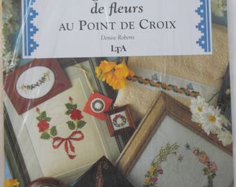 CROSS stitch wreaths and GARLANDS of flowers book