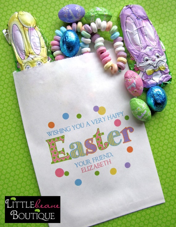 Easter Candy Bags EASTER Easter Bunny Favor bags Candy