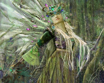 Fantasy mouse pad. Fairy mouse pad. Dryad mousepad.