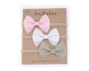 Baby Headband, Baby Bow Headband, Felt Bow Headband, Newborn Headband, Baby Hair Bows, Infant Headband, Baby Bows, Baby Headband Bows