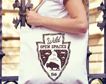 Wild Open Spaces National Parks Natural Canvas Tote Bag