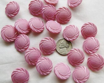 22 Pink Shank Buttons, Matching Buttons, Crafting , Jewelry (D 23)