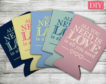 Romantic Wedding Svg/Eps/Dxf/Pdf/Png for Personal Use DIY Print At Home Digital Files | All You Need Is Love (1A) Hearts | READ DESCRIPTION