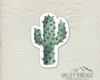 Cactus Decal Car Decal Cactus Sticker Monogram Decal