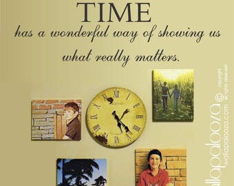 Family Wall Decal - Time Wall Decal - Family Wall Art - Family Room Wall - Family wall decor - Home Decor - Inspirational Wall Decal