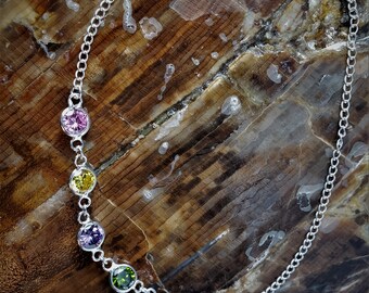 Cubic Zirconia Anklet