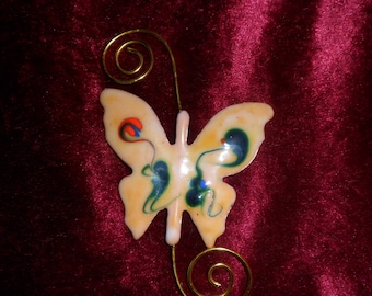 Butterfly in enamels on copper