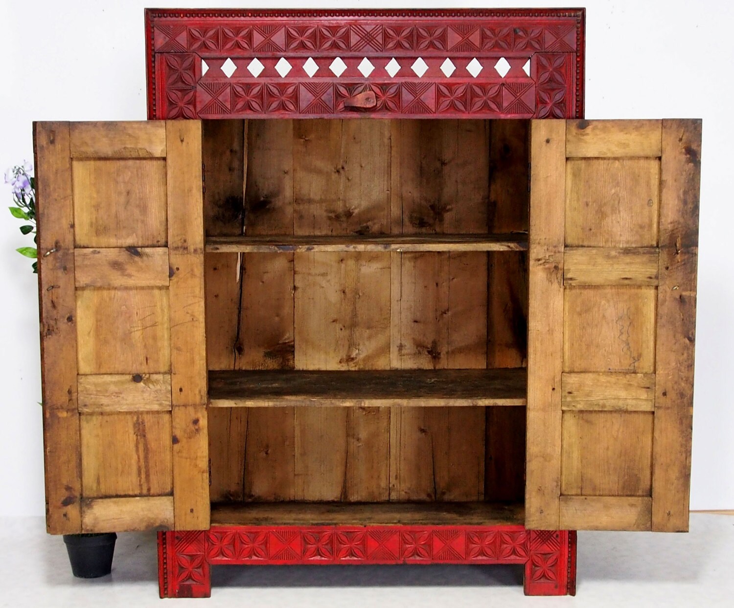 antik Massive Naturholz schrank Kommode Kleiderschrank bauernschrank