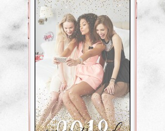 INSTANT DOWNLOAD 2018 Graduation SnapChat filter | Snapchat Geofilter Congrats Grad filter gold glitter Happy Graduation Party class of 2018