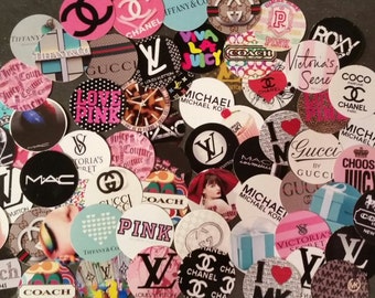 25 - 150 Assorted Lot Pre-Cut 1" Bottle Cap Images *HUGE LOGO VARIETY*