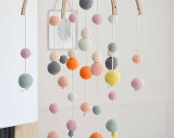 Baby mobile baby mobile - pastel various colors