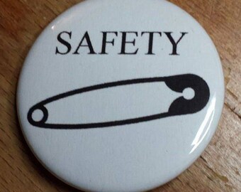 SAFETY PIN SOLIDARITY pin button hope love peace understanding