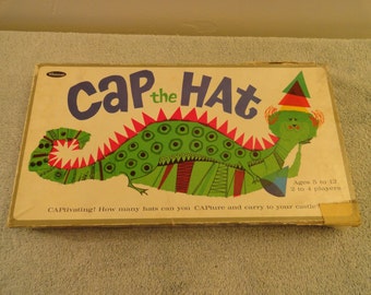 Vintage 1965 Whtiman Cap The Hat Board Game Number 4794