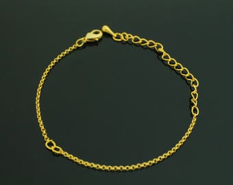 Thin chain bracelet | Etsy