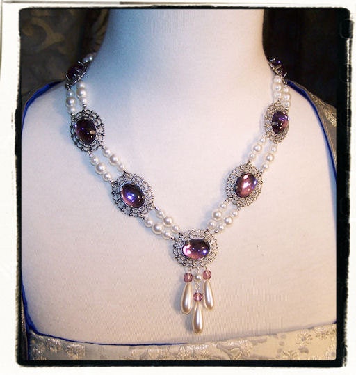 Sugar Plum Beauty Tudor Renaissance Necklace Medieval Costume