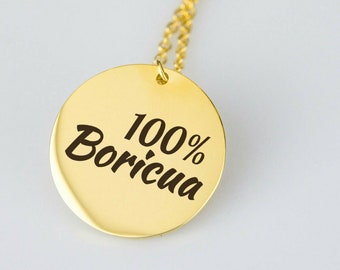Sabor Boricua From Puerto Rico Pride, Puerto Rican Pride, Puerto Rico Necklace, Puerto Rico Jewelry, Puerto Rico Pendant, Puerto Rico 2018