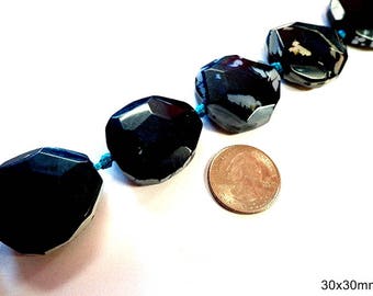 Beautiful Full Strand 30x30 Foco Agate Bead!!