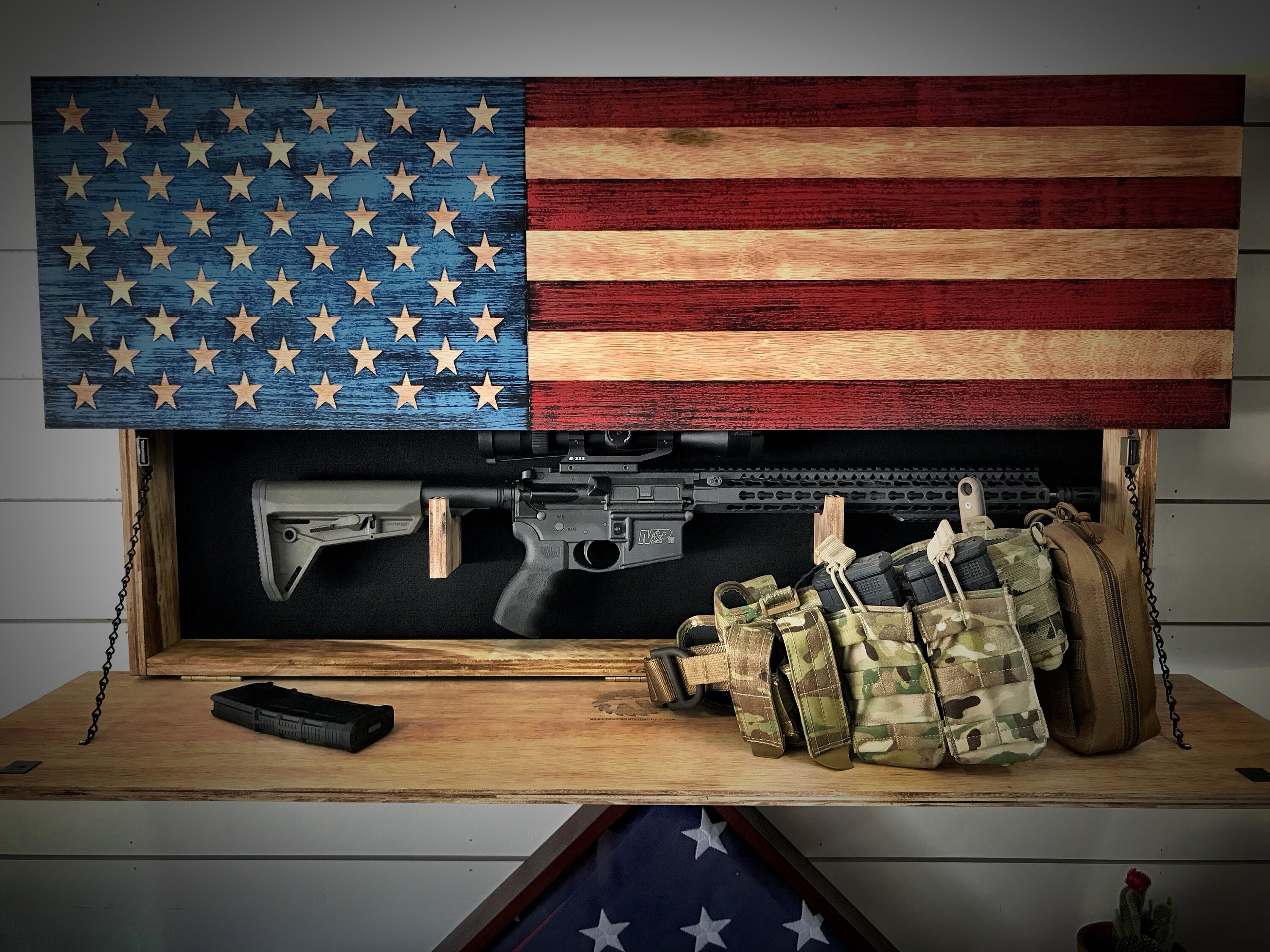 Hidden Gun Storage American Flag Gun Storage Hidden Gun
