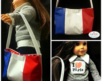 paris doll purse 18 inch doll clothes paris flag pocket book doll accessories