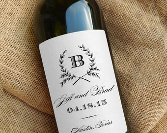 Personalized Wine Bottle Labels \\ Gift \\ Favor \\ Centerpiece