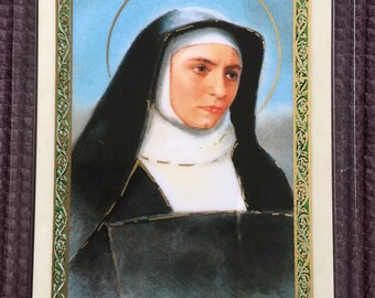 St. Edith Stein LAMINATED Prayer Card SHIPPING INCLUDED