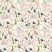 1/2 Yard Organic Knit Fabric, Enchanted Unicorns in Cream KNIT,Birch Fabric,Birch Knit Fabric