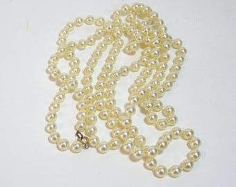 Faux Pearls, Two Strands Vintage Faux Pearl Necklaces