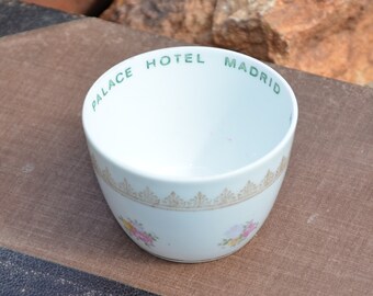 Antique cup from Palace Hotel Madrid with rose designs